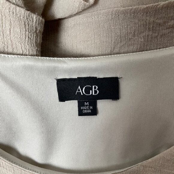 AGB Linen Look Asymmetrical Tank Top - Picture 3 of 3